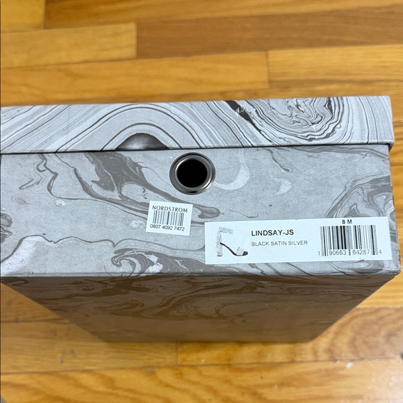 Jeffrey Campbell Silver and Black Strappy Heels - Picture 5 of 6